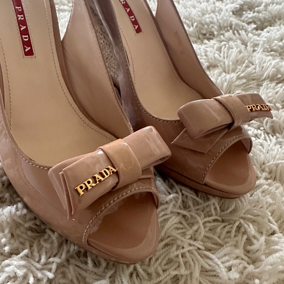 Authentic Prada Vernice Nude Espadrille - Size 37 - Picture 3 of 12